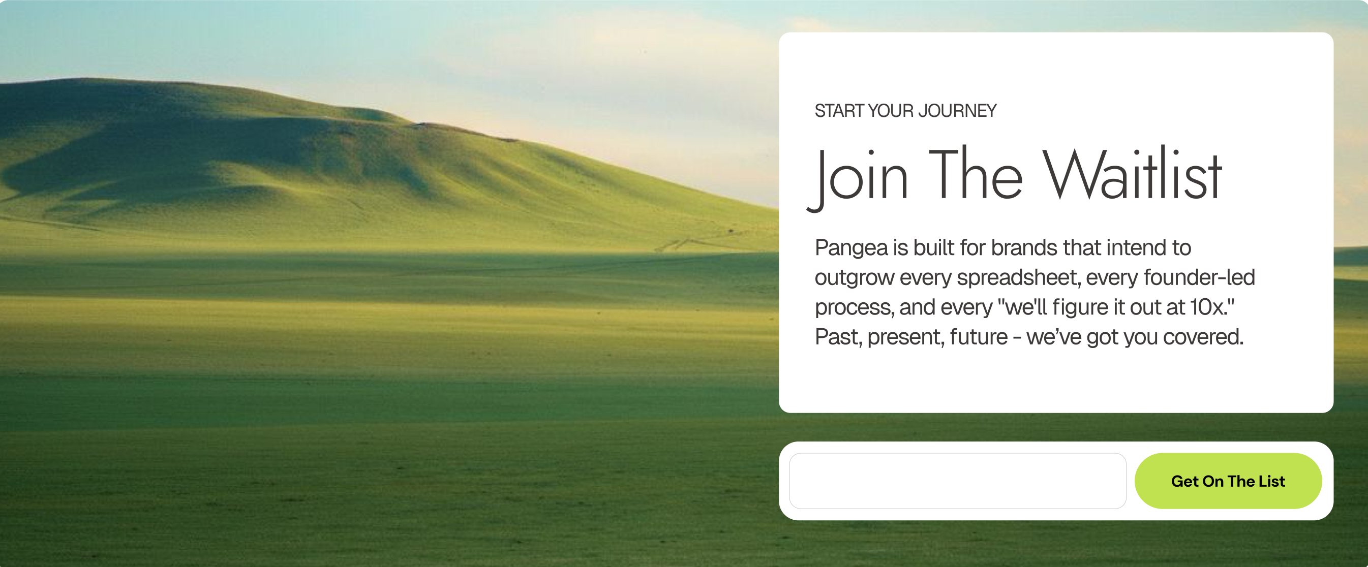 Join the waitlist